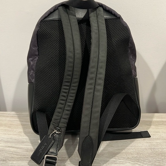 Coach Signature Small Black Backpack 🎒 Nylon and Leather - Unisex - Picture 2 of 14